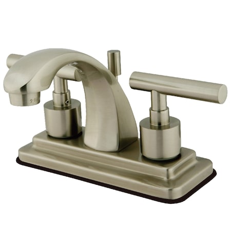 Kingston Brass KS4648CML 4" Centerset Bathroom Faucet, Brushed Nickel KS4648CML